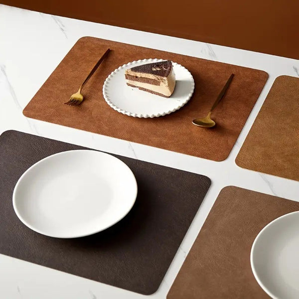 Luxury Vintage Leather Placemat