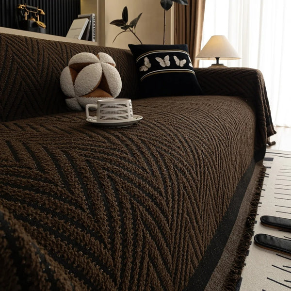 Marella Soft Chevron Sofa Cover