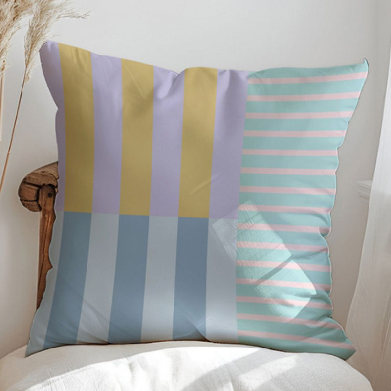 Mod Blocks Striped Cushion Cover