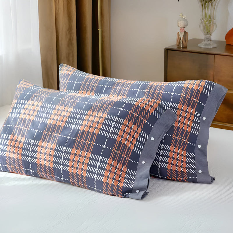 Pure Cotton Buttoned Pillowcase