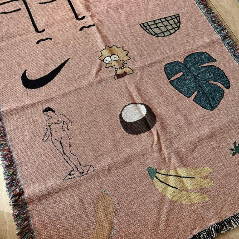 Pink Muse Woven Blanket