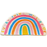 Rainbow Glow Half-Moon Bath Mat