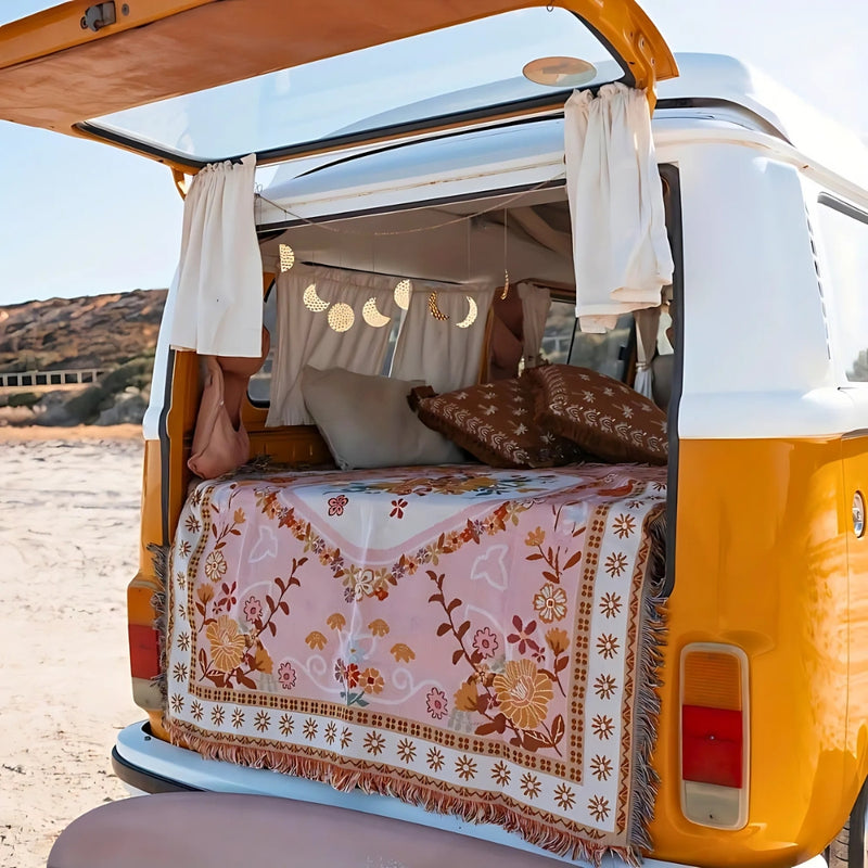 Rosefield Floral Beach Picnic Travel Blanket
