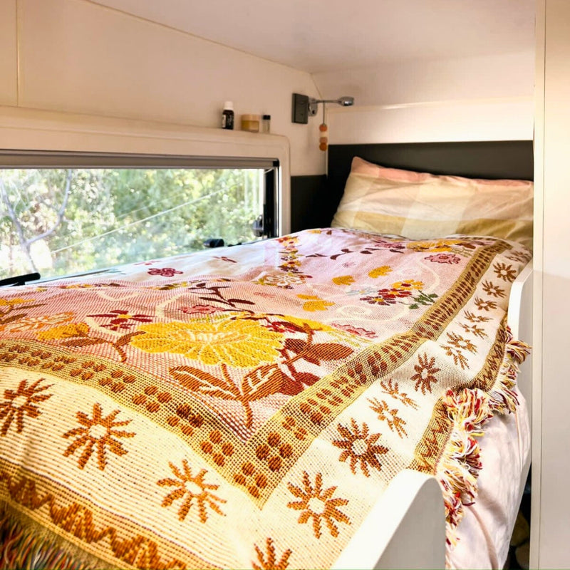 Rosefield Floral Beach Picnic Travel Blanket