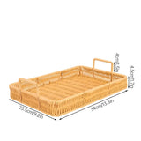 Rustic Weave Rattan Design Tray