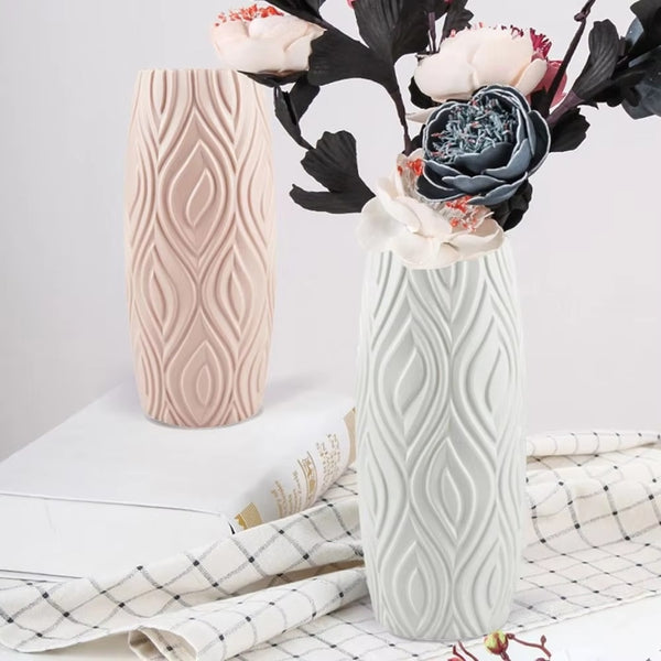 Sculpted Textured Leaf Vase