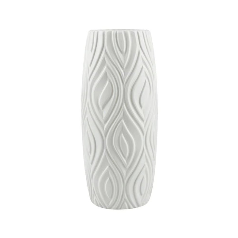 Sculpted Textured Leaf Vase
