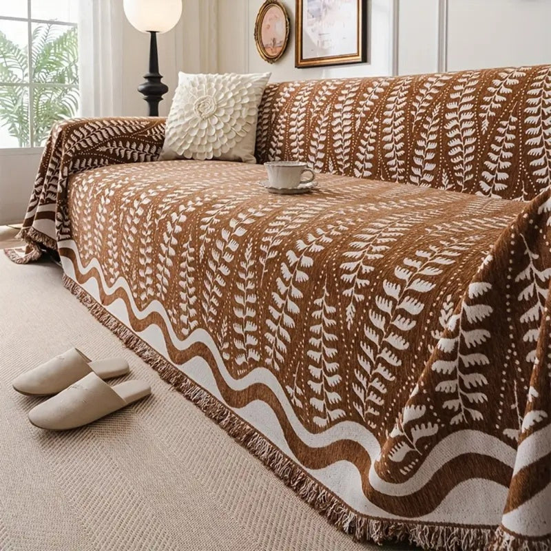 Seagrass Wave Pattern Sofa Cover