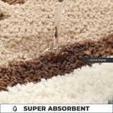 Seaside Footprint Pattern Bath Mat