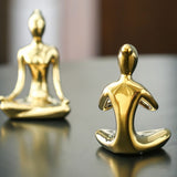 Serene Meditating Woman Statue