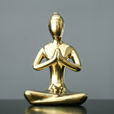 Serene Meditating Woman Statue