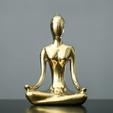 Serene Meditating Woman Statue