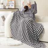 Classic Houndstooth Pattern Blanket