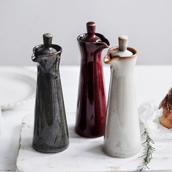 Japanese-Inspired Ceramic Condiment Bottle