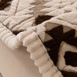 Thick Winter Quilted Plush Couch Cover