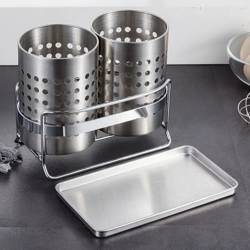 Trivent Stainless Kitchen Cutlery Organiser