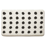 Tufted Plush Polka Dot Bath Mat