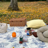 French Classic Blue Vintage Dining Tablecloth