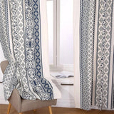 Vintage Bohemian Diamond Print Curtain