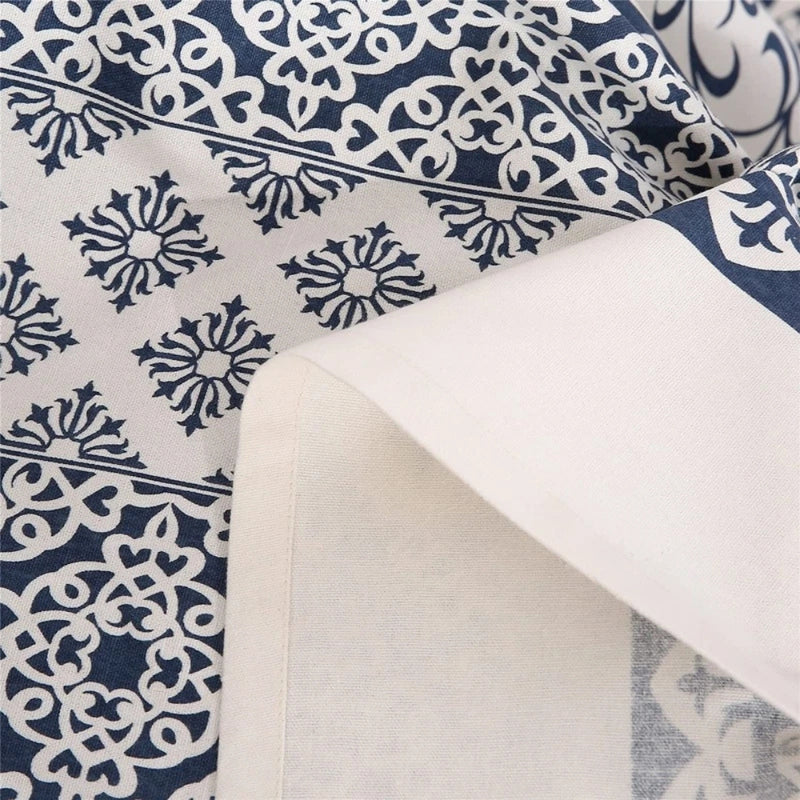 Vintage Bohemian Diamond Print Curtain