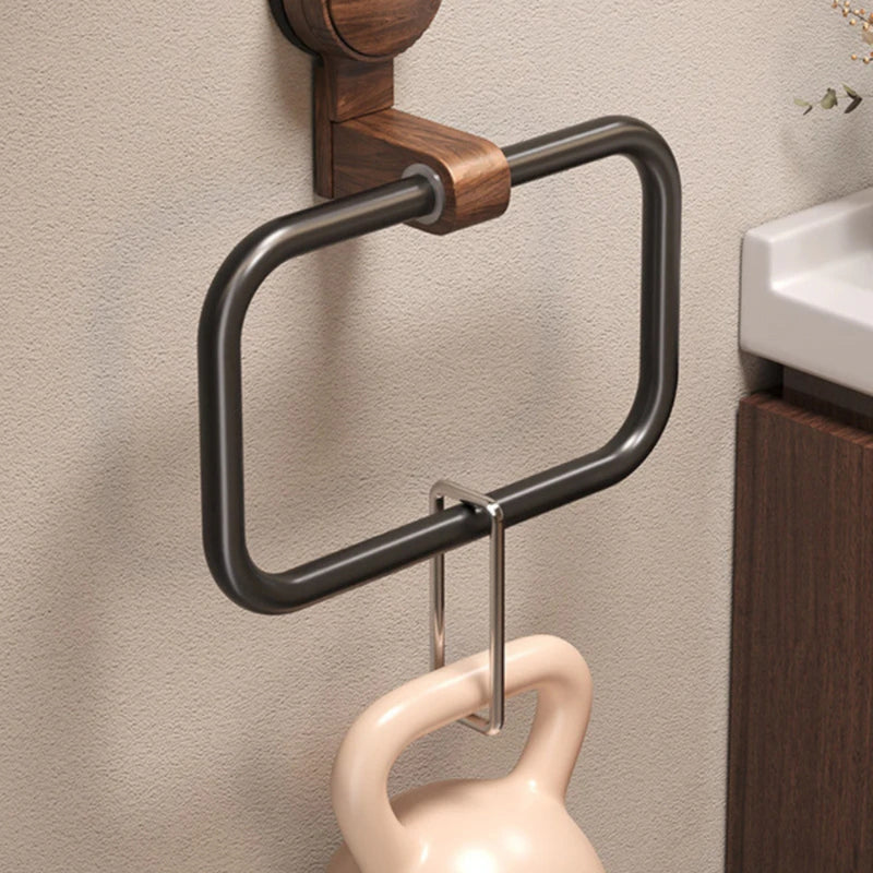 Vintage Wood Removable Towel Rack