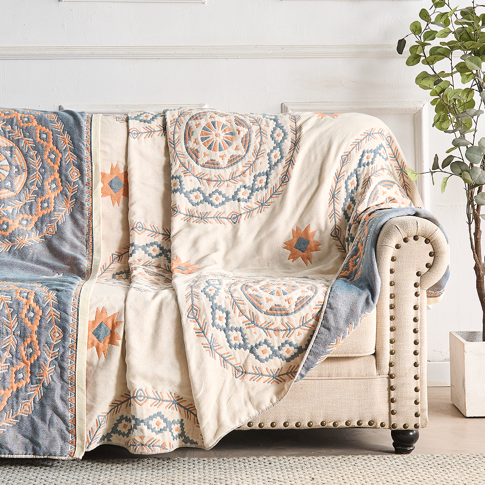 Boho-Scandinavian Cotton Blankets | 100% Cotton Blanket (B1G1)