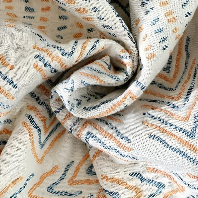 Reversible Chic Cotton Throw Blanket