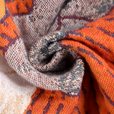 Colourful Cotton Persimmon Coverlet