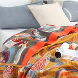 Toucan Bird Cotton Throw