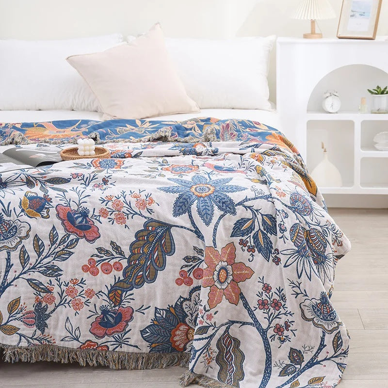 Boho-Scandinavian Cotton Blankets | 100% Cotton Blanket (B1G1)
