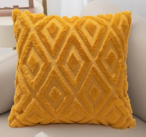 3D Diamond Pattern Cushion Cover